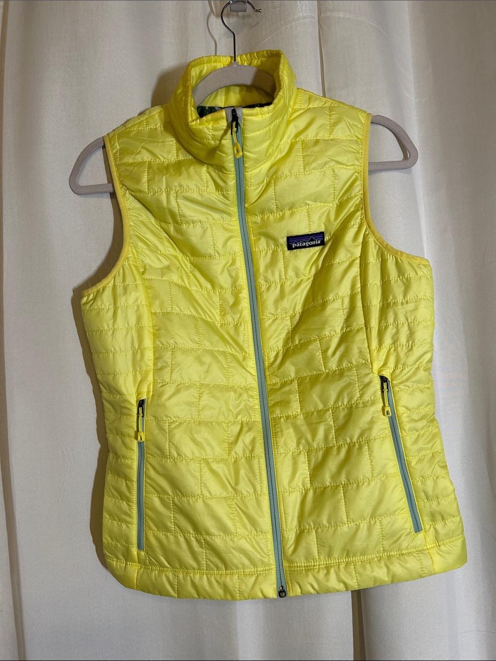 Patagonia Yellow Quilted Insulated Vest